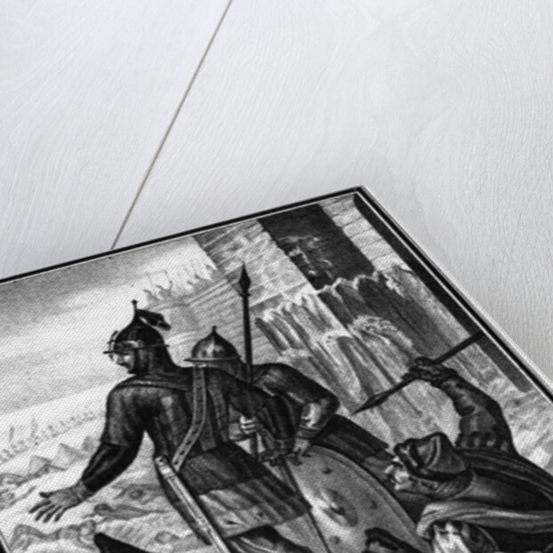 The Death of Prince Vasily Ivanovich Berezuysky. 1370 (From Illustrated Karamzin), 1836 by Boris Artemyevich Chorikov