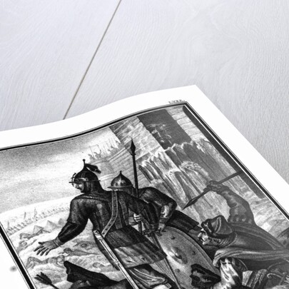 The Death of Prince Vasily Ivanovich Berezuysky. 1370 (From Illustrated Karamzin), 1836 by Boris Artemyevich Chorikov