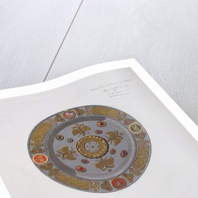 Desing of a Presentation Dish and a Salt Cellar, 1901 by Factory Fabergé Russian Master