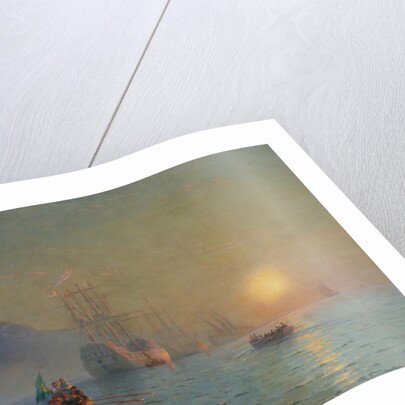 Christopher Columbus sailing from Palos, 1892 by Ivan Konstantinovich Aivazovsky