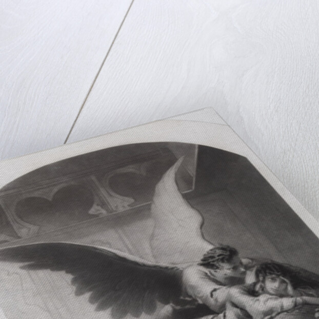 Tamara and Demon. Illustration to the poem The Demon by Mikhail Lermontov, c. 1880 by Mihály Zichy