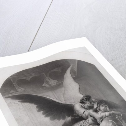 Tamara and Demon. Illustration to the poem The Demon by Mikhail Lermontov, c. 1880 by Mihály Zichy