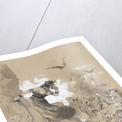 Illustration to the poem The Angel of Death by M. Lermontov, 1898 by Anton Ivanovich Kandaurov