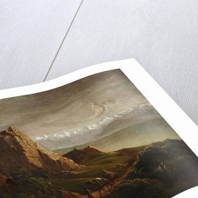 Caucasian landscape with camels, 1837-1838 by Mikhail Yuryevich Lermontov