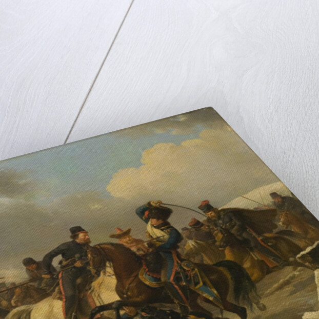 Cossacks pursued retreating French soldiers, 1812, 1827 by Auguste-Joseph Desarnod