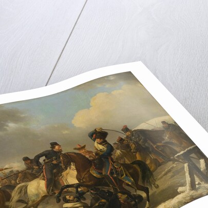 Cossacks pursued retreating French soldiers, 1812, 1827 by Auguste-Joseph Desarnod