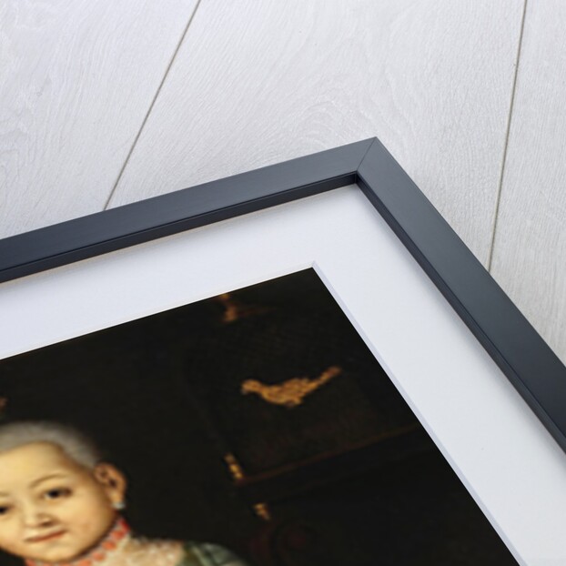 Girl with parrot, Mid of the 18th century by Anonymous