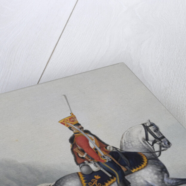 Soldier of the Life-Guards Hussar Regiment, 1817-1824 by Alexander Ivanovich Sauerweid