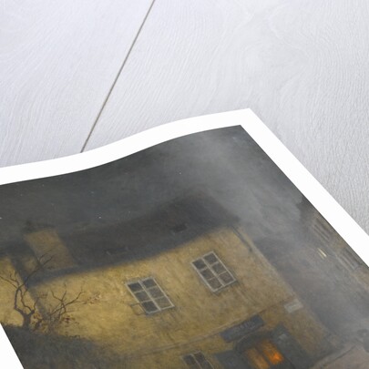 A street corner in Prague, c. 1900 by Jakub Schikaneder