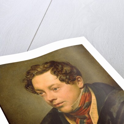 Portrait of the artist Pyotr Basin, 1829 by Orest Adamovich Kiprensky