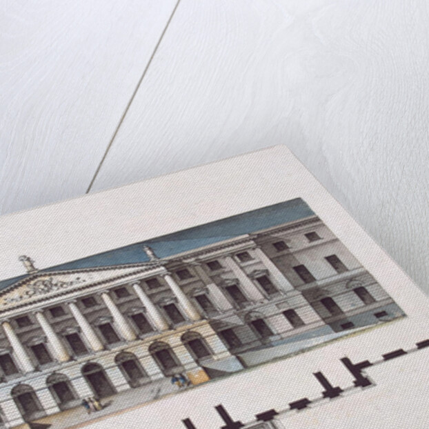 Project of Smolny Institute. The Main Facade and the Ground Floor Plan, 1806-1808 by Giacomo Antonio Domenico Quarenghi