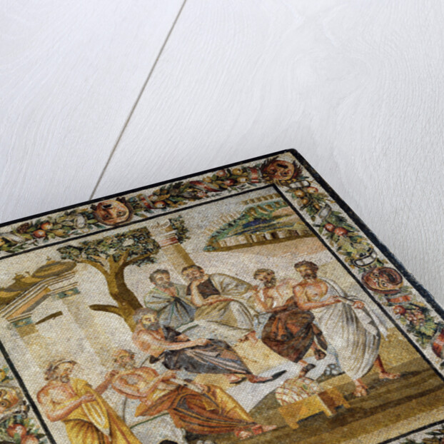 Platonic Academy. Mosaic from Pompeii, 1st century BC by Classical Antiquities