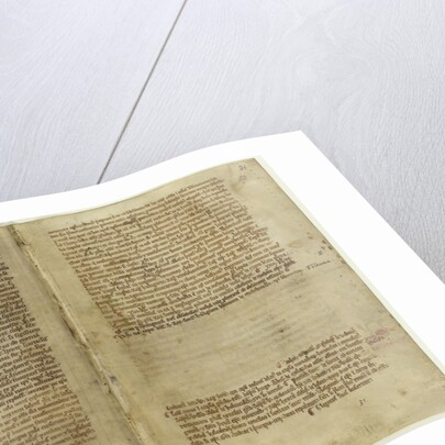 Verse account of Magna Carta in the Chronicle of Melrose Abbey, 1270s by Historical Document