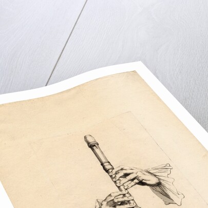Recorder Players Hands, um 1700 by Bernard Picart