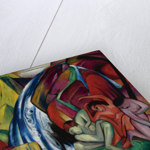 The waterfall (Women under a waterfall), 1912 by Franz Marc