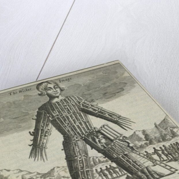 Wicker man (from Britannia Antiqua Illustrata by Aylett Sammes), 1676 by Anonymous