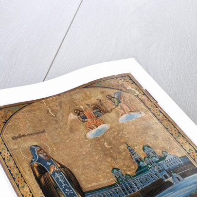 Saint Nilus of Lake Seliger, 1800s by Russian icon