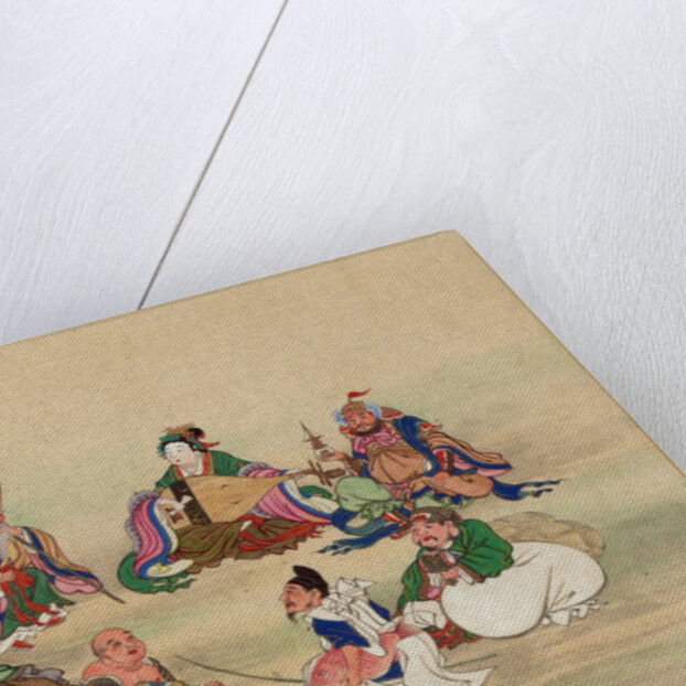 Seven Lucky Gods, ca 1878 by Anonymous