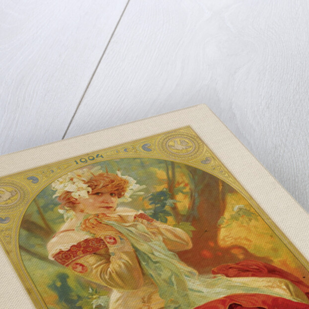 Poster for Lefèvre-Utile. Sarah Bernhardt in the role of Melissinde in La Princesse Lointaine by E by Alfons Marie Mucha