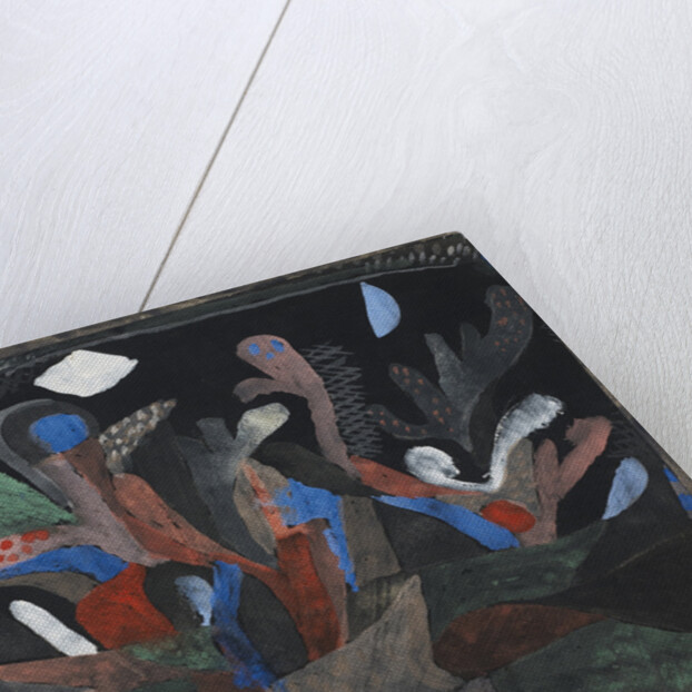 Picture of a garden in dark colours (Dunkelbuntes Gartenbild), 1923 by Paul Klee