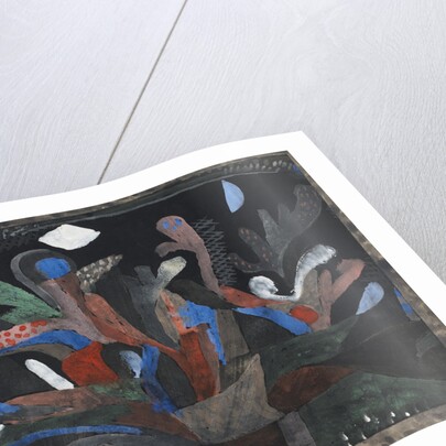 Picture of a garden in dark colours (Dunkelbuntes Gartenbild), 1923 by Paul Klee