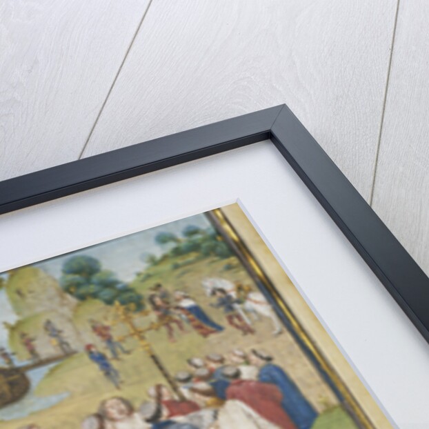 The Byzantine Emperor Welcoming Roussillon and Martel, 1468-1470 by Loyset Liédet