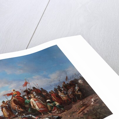 The death of king Wladyslaw III at Varna, 1865-1875 by Stanislav Khlebovsky