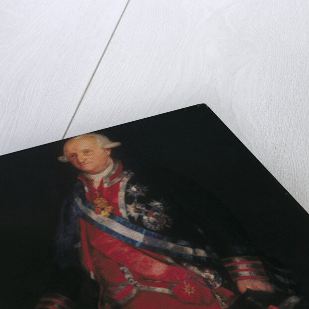 Charles IV in the Uniform of Colonel of the Guardias de Corps, 1800 by Francisco de Goya