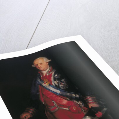 Charles IV in the Uniform of Colonel of the Guardias de Corps, 1800 by Francisco de Goya