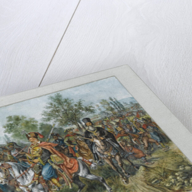 Franz Freiherr von der Trenck and his regiment, 1903 by Franz Gaul