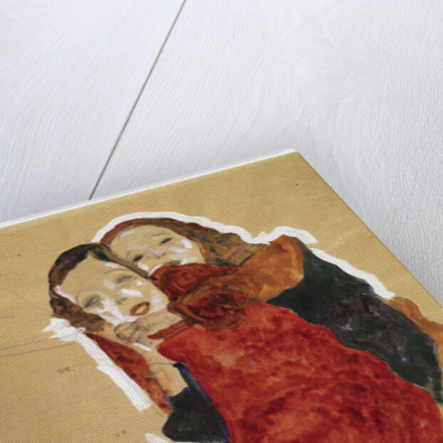 Two girls, 1911 by Egon Schiele
