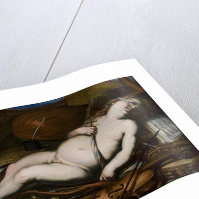 Cupid Among Musical Instruments, Mid of 17th century by Anonymous
