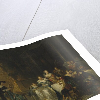 John Dryden Reading one of His Poems Before the Court, 1869 by Adrien Ferdinand de Braekeleer