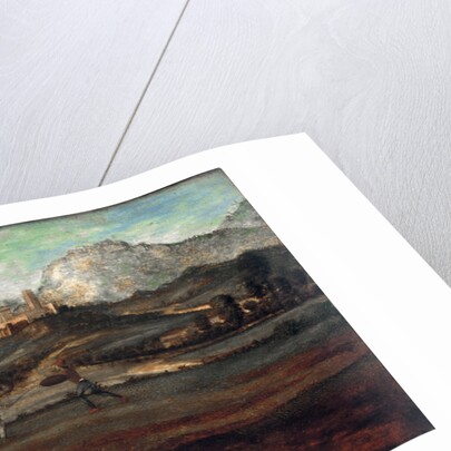 Coastal Landscape with two men fighting, c. 1510 by Giovanni Battista Cima da Conegliano