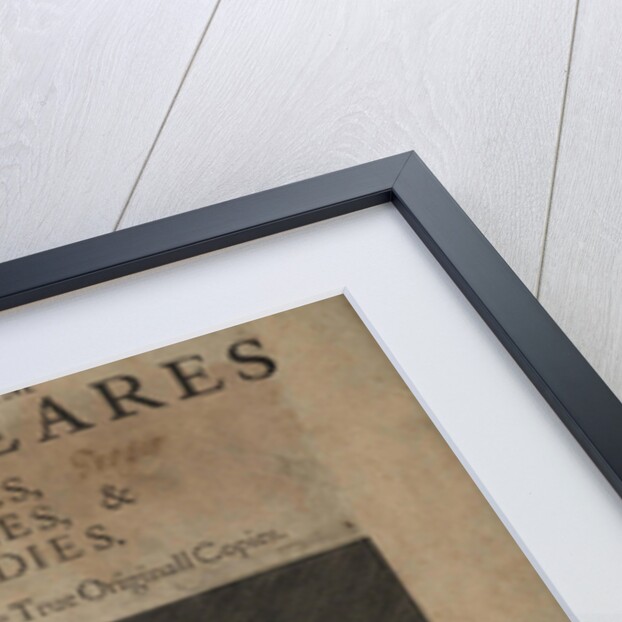 Title page of the First Shakespeares Folio, 1623 by Martin Droeshout