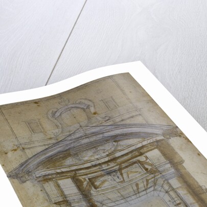 Study for Porta Pia in Rome, ca 1561 by Michelangelo Buonarroti