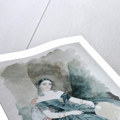 Portrait of Leonilla Ivanovna Baryatinskaya, Princess zu Sayn Wittgenstein, 1846 by Vasily Semyonovich Sadovnikov