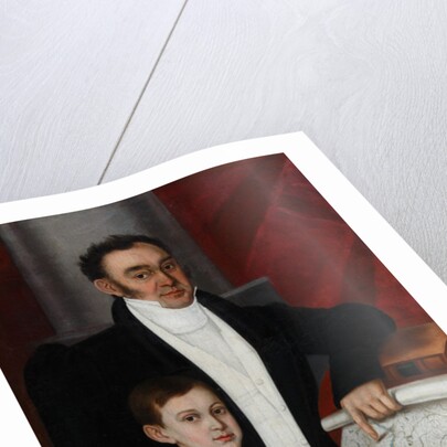 Portrait of Konstantin Rogal-Levitsky with Son Philipp, c. 1830 by Anonymous