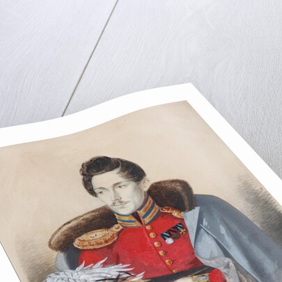 Portrait of Baron Yegor Fyodorovich Tiesenhausen, 1830s by A.A. Pokrovsky