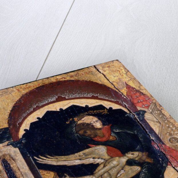 Saint Nicetas Vanquishing Satan (Detail), 16th century by Russian icon