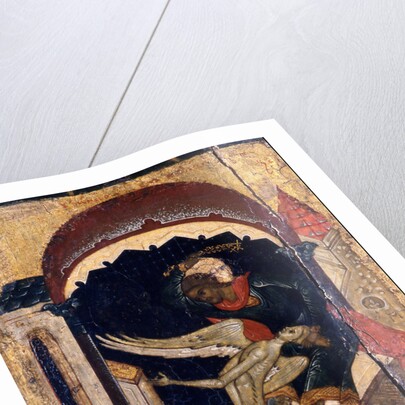 Saint Nicetas Vanquishing Satan (Detail), 16th century by Russian icon