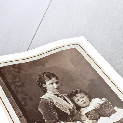 Empress Maria Fyodorovna (Dagmar of Denmark) with son Nicholas Alexandrovich of Russia, by Sergei Lvovich Levitsky