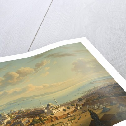 Constantinople from the Fire Tower of Beyazit by Hubert Sattler