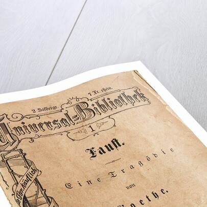 Goethes Faust I, the first volume of Reclams Universal Library, appeared on November 10, 1867, 1 by Anonymous master