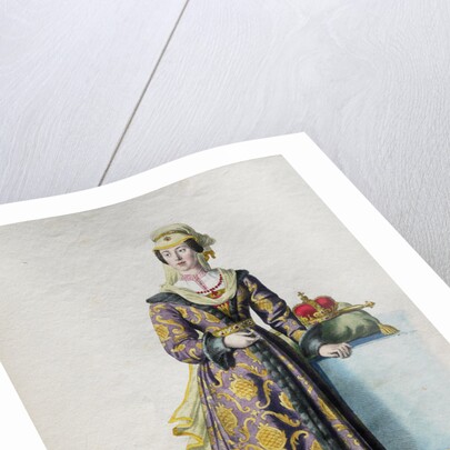 Elizabeth of Luxembourg, Queen of Bohemia, 1828 by Josef Kriehuber