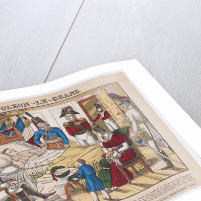 Napoleon Bonaparte on his deathbed, May 5, 1821, 1821-1822 by Vosges Imagerie d'Épinal