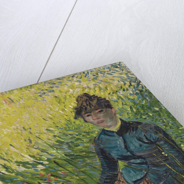 Woman in a wheat field (Femme dans un champ de blé), 1887 by Vincent van Gogh