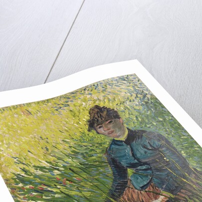 Woman in a wheat field (Femme dans un champ de blé), 1887 by Vincent van Gogh