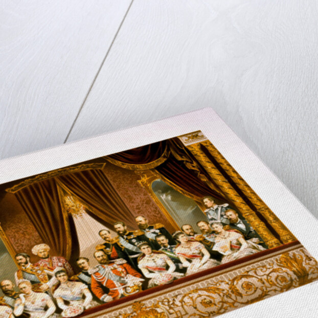 The group portrait at the Bolshoi Theater. Coronation of Empreror Alexander III and Empress Maria Fy by Stepan Fyodorovich Alexandrovsky