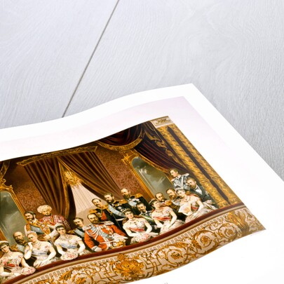 The group portrait at the Bolshoi Theater. Coronation of Empreror Alexander III and Empress Maria Fy by Stepan Fyodorovich Alexandrovsky